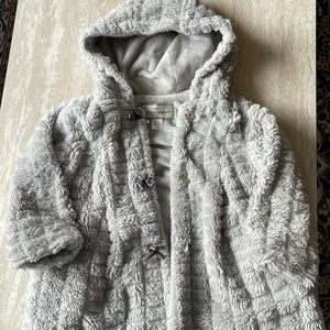 Faux fur hooded jacket